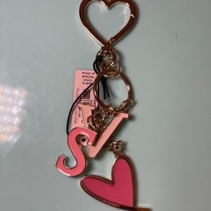 NWT Vintage Rare VS Charm Heart Keychain